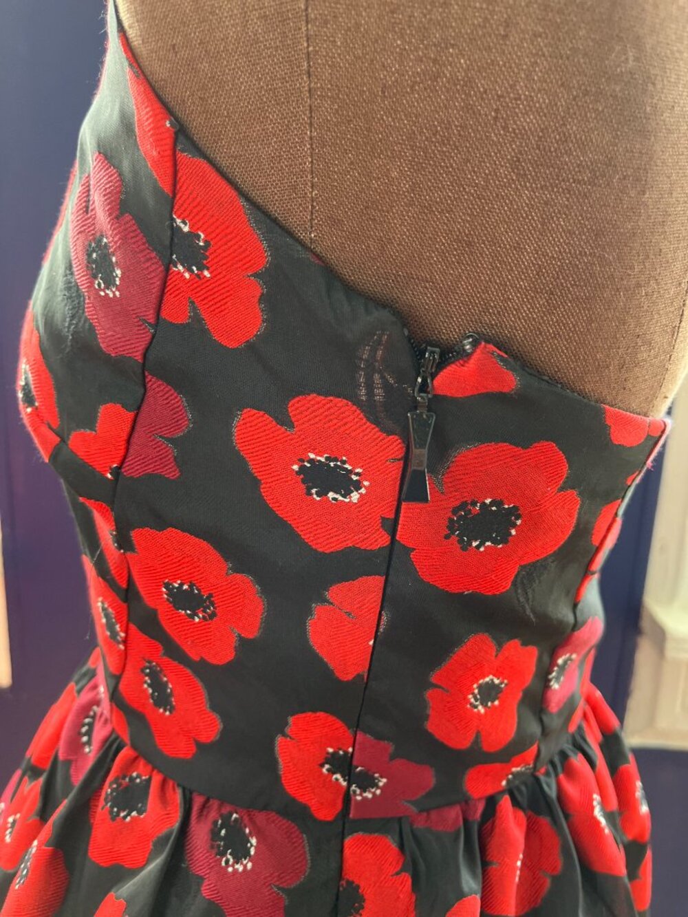 Kate Spade Poppy Jacquard Dress Circa 2017 - Picture 6 of 6